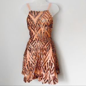 🔸 Beautiful Sparkly Sequin A Line Dress